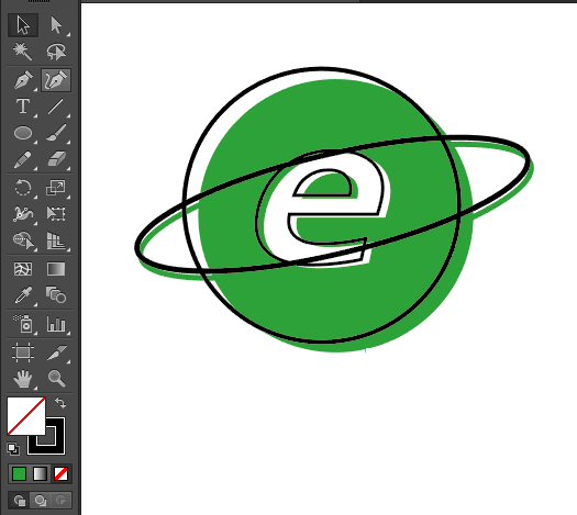 卡通浏览器图标怎么用AI设计