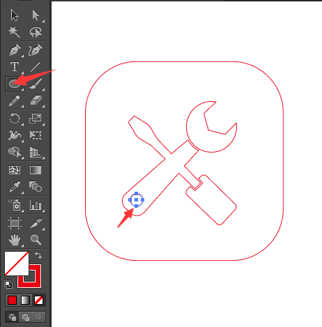 维修费图标怎么用AI设计出来