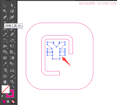 服务费图标怎么用AI设计出来