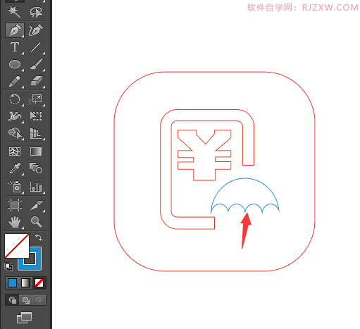 服务费图标怎么用AI设计出来