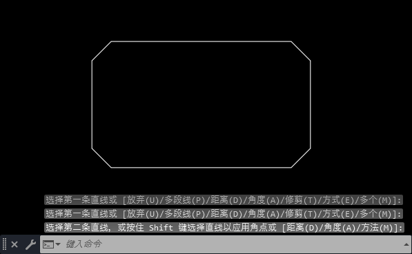 CAD怎么设置连续可以倒角
