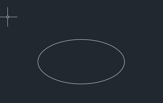 CAD怎么以轴和端点的方法创建椭圆