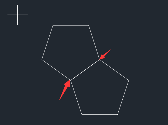 CAD怎么以边画多边形。