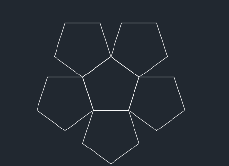 CAD怎么以边画多边形。