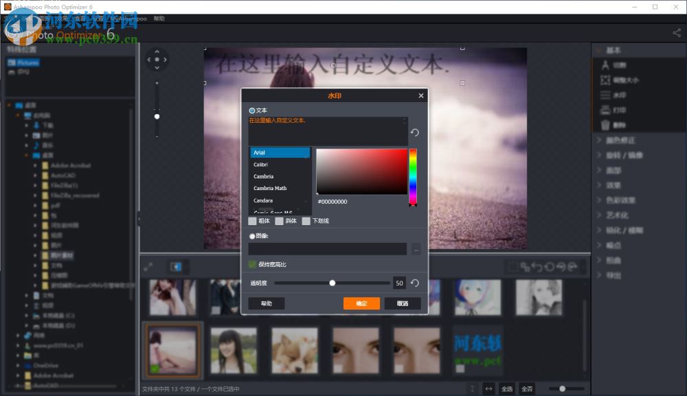 Ashampoo Photo Optimizer为照片添加水印的方法