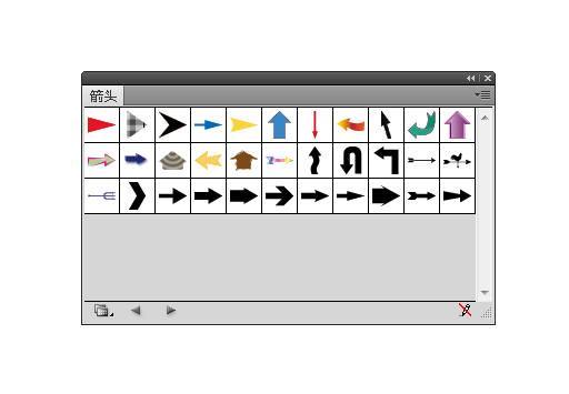 Ai的箭头符号库在哪里怎么插入箭头进来