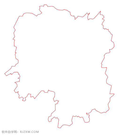 Ai画简易的湖南地图