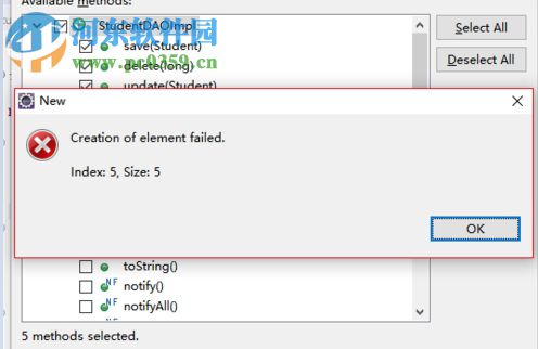 修复eclipse提示“create of element faile”的方法