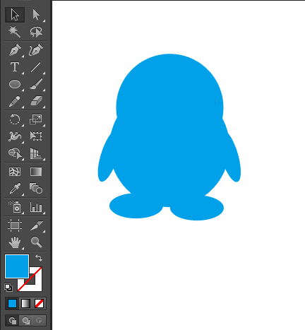 怎么用AI查找路径来合并企鹅图标