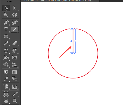 AI怎么把圆分成3份