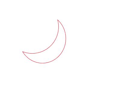 怎么用AI减去顶层来剪出月亮图形