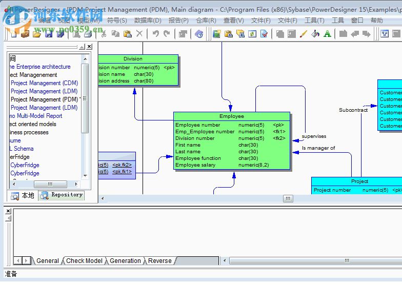 解决Powerdesigner不显示连接关系基数的方法
