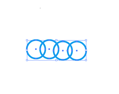 怎么用ai编组快捷键来群组四个圆圈
