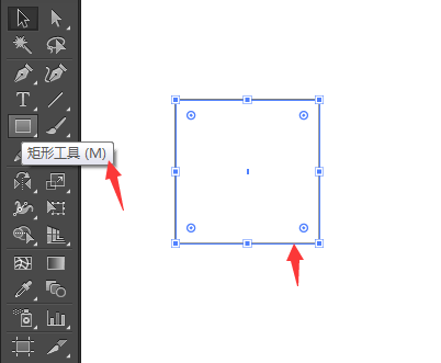 AI怎么偏移矩形为斜角