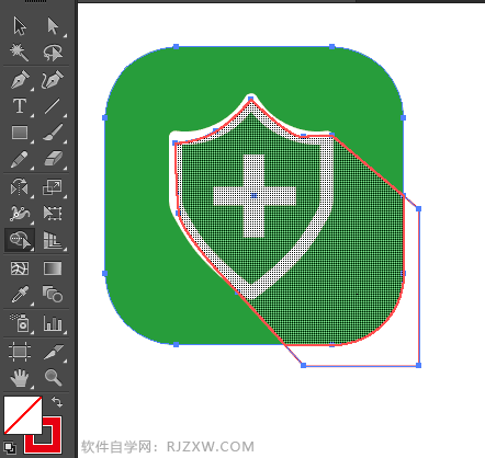 社保APP图标怎么用AI绘制出来