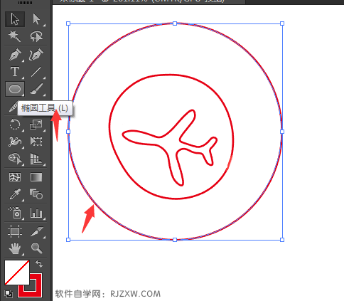 使用AI曲率工具设计旅行图标教程