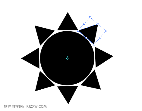 光灯照射图标ai绘制教程