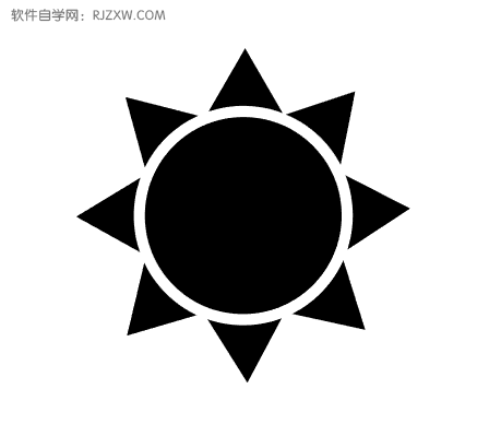 光灯照射图标ai绘制教程