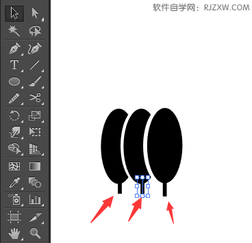 多植物选择图标怎么用ai画出来呢
