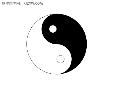 ai剪刀工具怎么制作八卦图