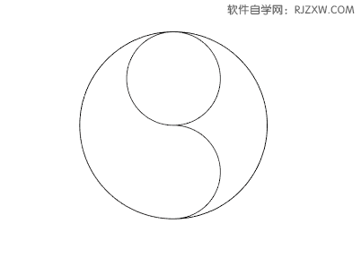 ai剪刀工具怎么制作八卦图