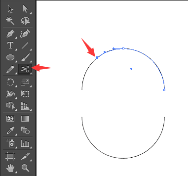 ai剪刀工具的使用方法