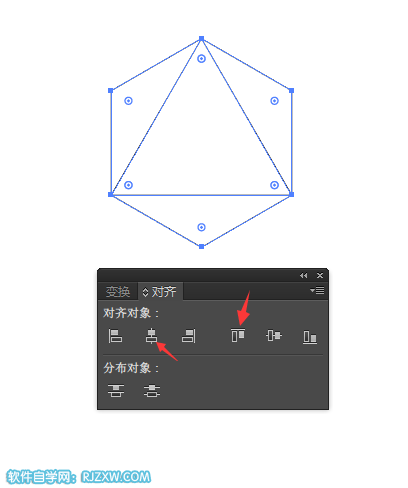 AI制作多边形几何标志教程