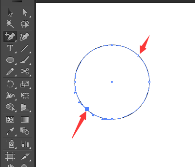 ai怎么把圆形切成弧线