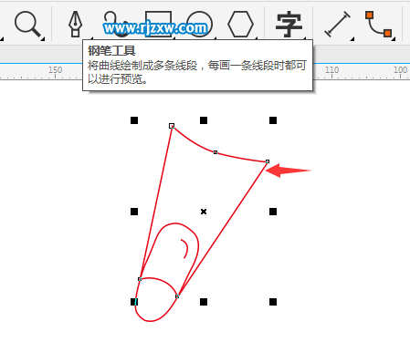 游泳器材简笔画怎么用CDR画出来