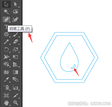 工作温度图标怎么用AI设计
