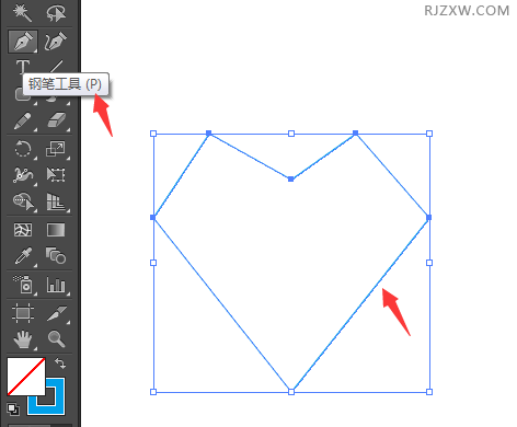 ai直接选择工具拉圆角的方法