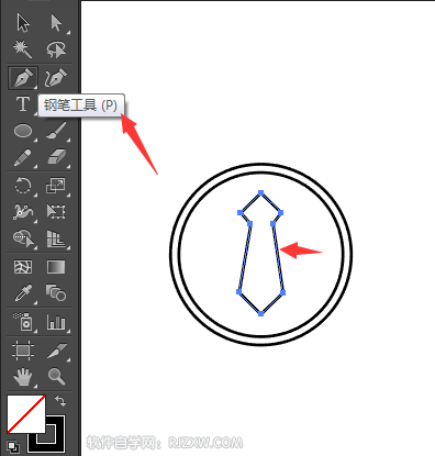 男士可用图标怎么用AI画出来