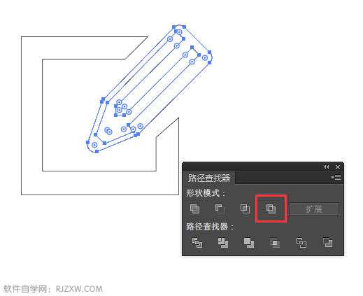 铅笔字形图标怎么用AI画出来