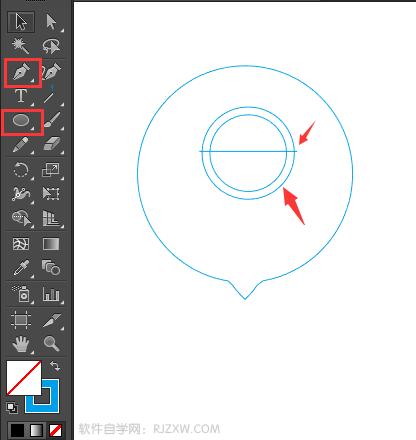 有我app图标怎么用AI软件画出来