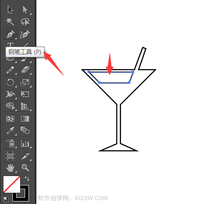 怎么用AI画出饮料水杯简笔画呢？