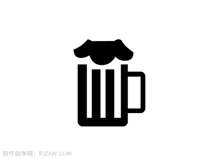 怎么用AI画出奶茶杯子图标