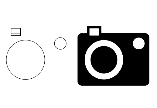 简笔画相机怎么用AI画出来