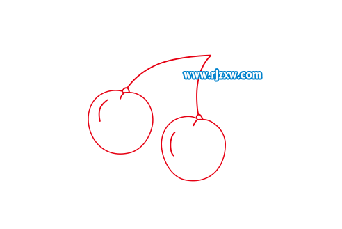 樱桃简笔画怎么用CDR绘制出来