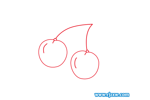 樱桃简笔画怎么用CDR绘制出来