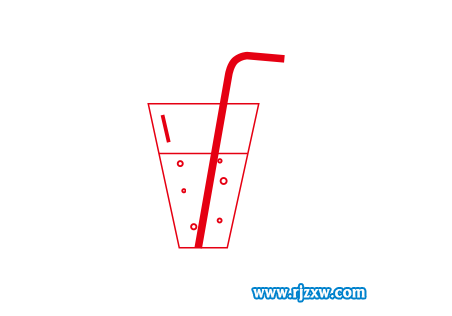 带吸管的杯子怎么绘制