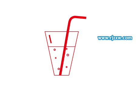 带吸管的杯子怎么绘制