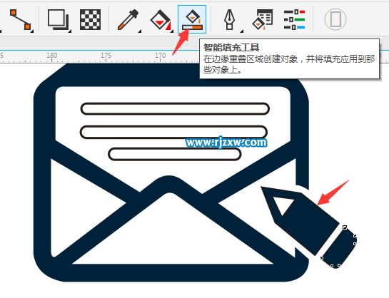 CDRX8制作写邮箱的图标教程