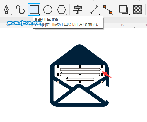CDRX8制作写邮箱的图标教程