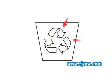 回收图标垃圾桶怎么画出来
