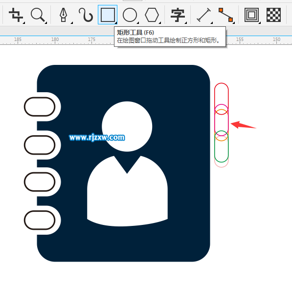 CDR制作用户通讯录图标教程