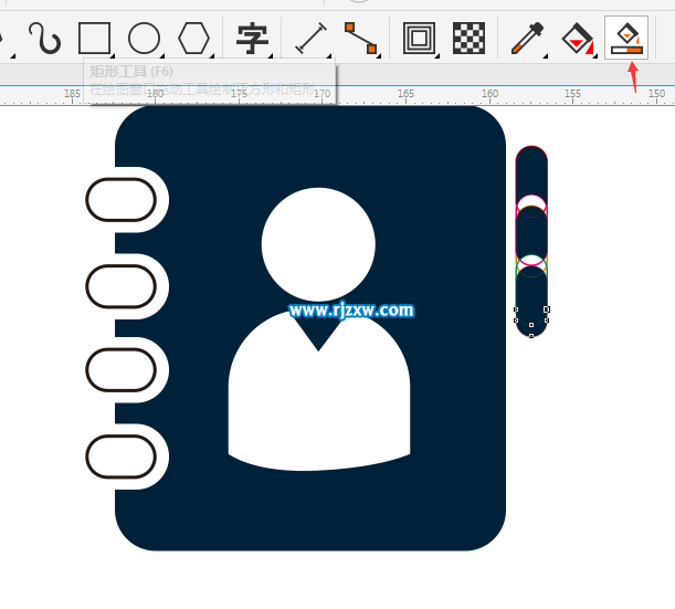 CDR制作用户通讯录图标教程