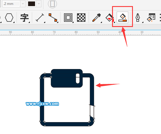 用CDR绘制磁盘图标教程
