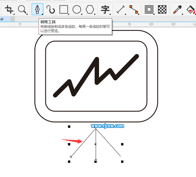 会议投影设备图标怎么绘出来