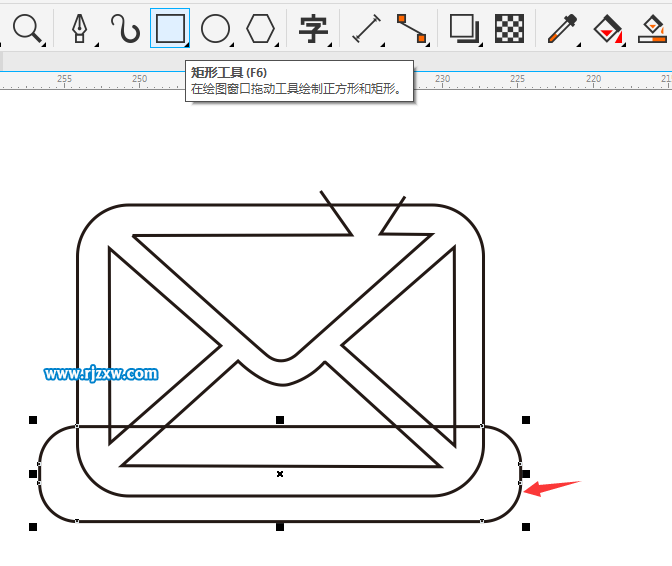电子邮箱图标怎么画出来