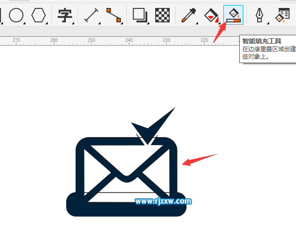 电子邮箱图标怎么画出来